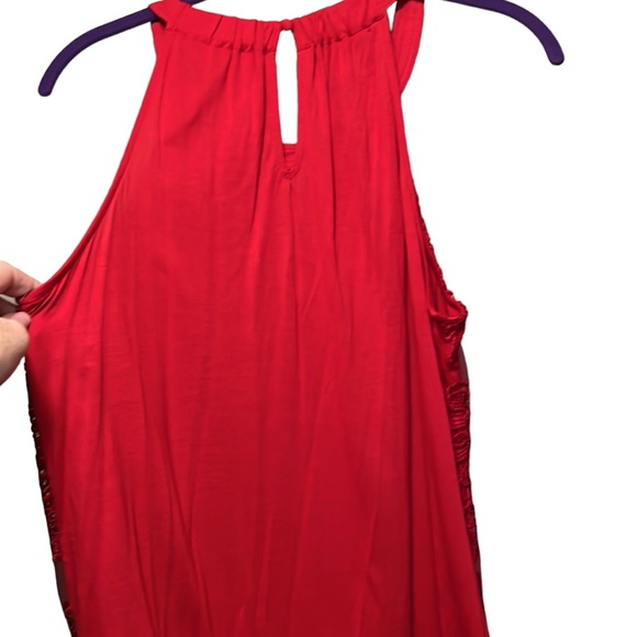 Never Worn! INC, Red, size M top. - Picture 4 of 5